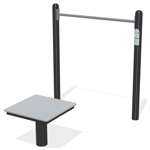 CAD Drawings GameTime 13296 - Horizontal Chin-Up Station