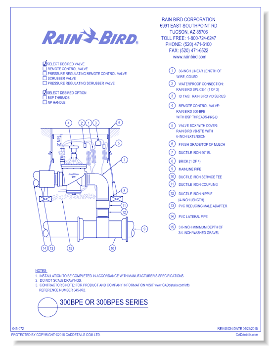 300BPE or 300BPES Series