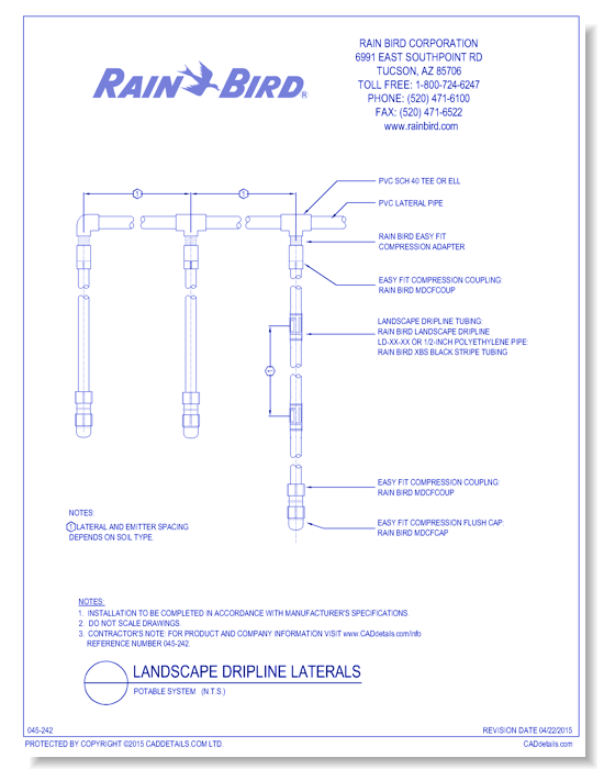 Landscape Dripline Laterals