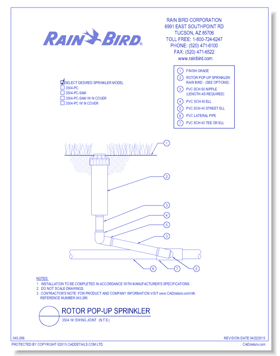 3504 with Swing Joint