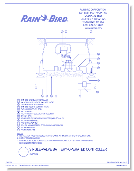 Easy Rain Battery Operated Controller