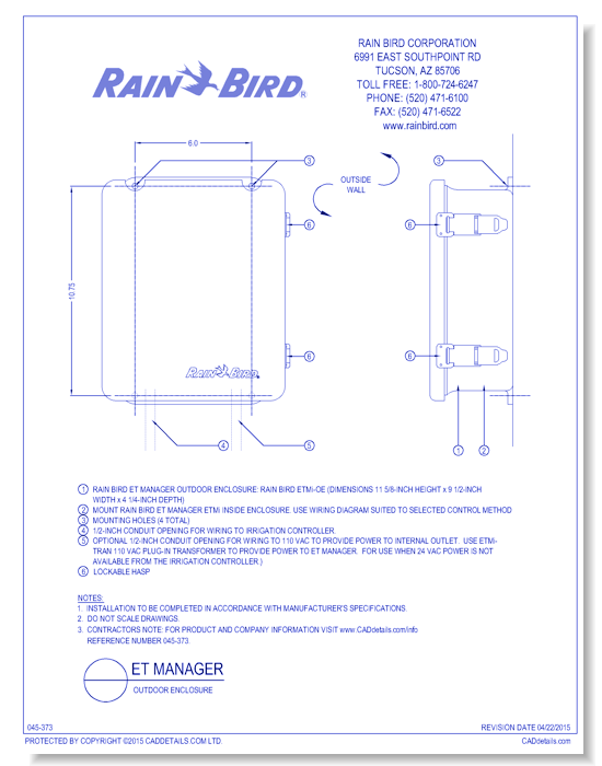 ET Manager - Outdoor Enclosure