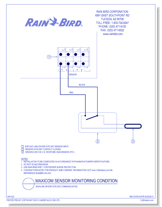 Sensor Input, Link Secondary Communication