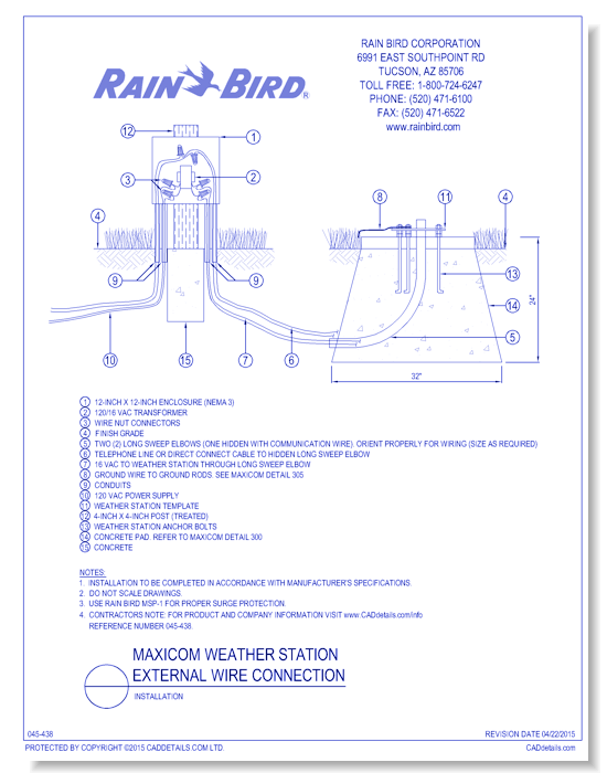 WS-PRO2 Weather Station Wiring – NEMA Enclosure