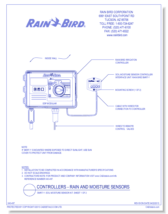 SMRT-Y - Soil Moisture Sensor Kit, Sheet 1 of 2
