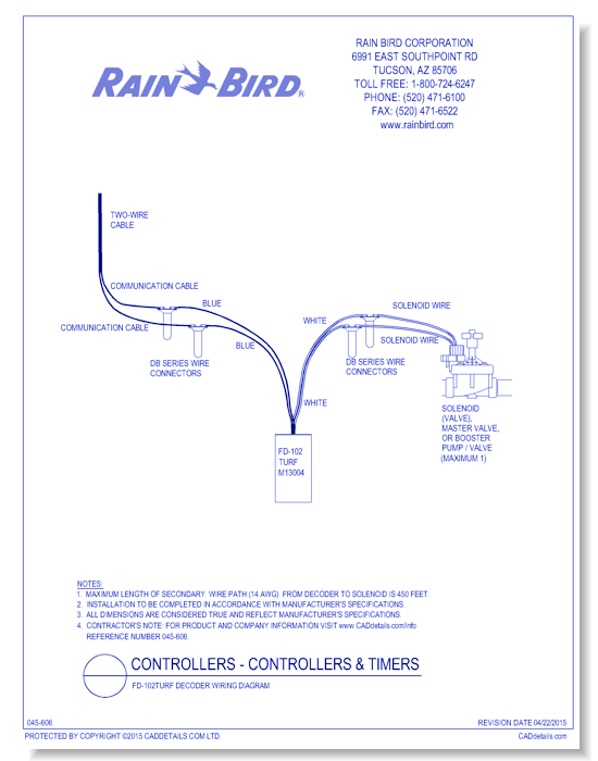 FD-102TURF Decoder Wiring Diagram