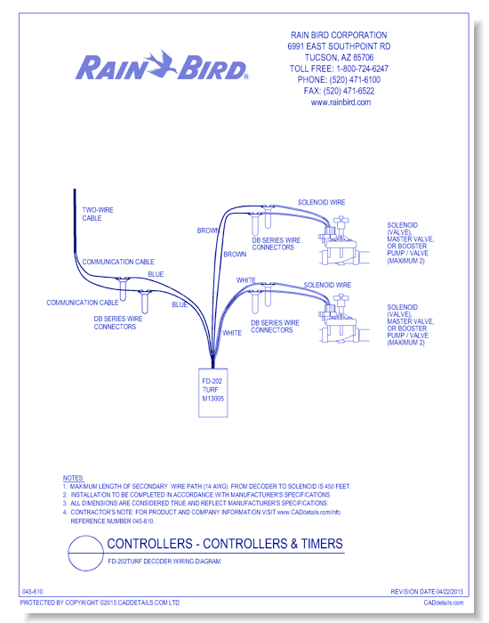 FD-202TURF Decoder Wiring Diagram
