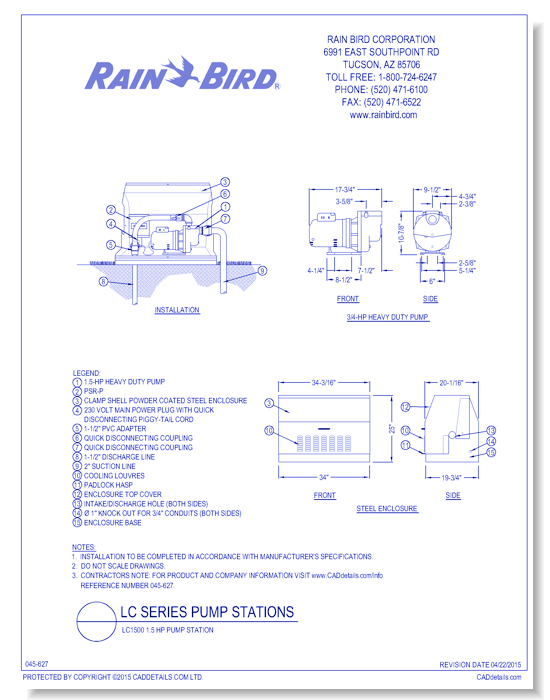 LC1500 1.5 HP Pump Station