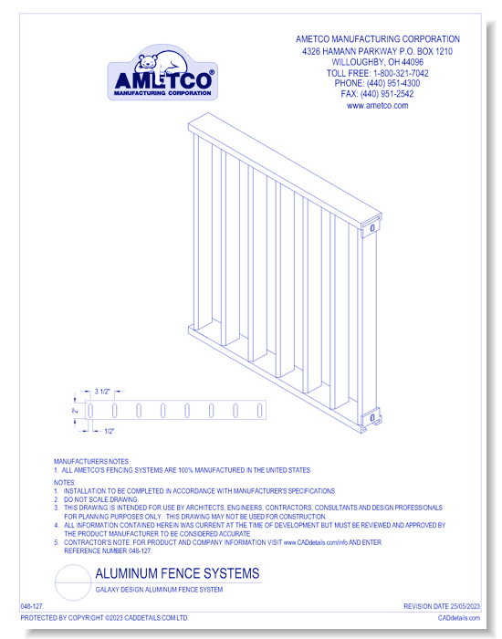 Galaxy Design Aluminum Fence System