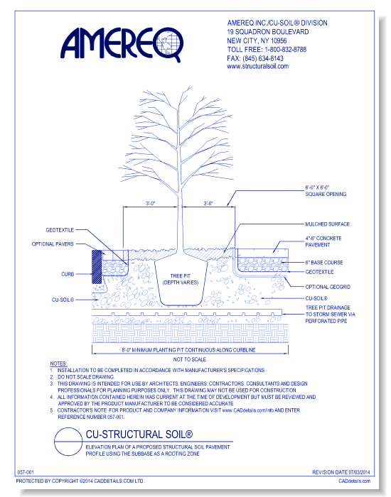Tree Planting Detail using CU-Structural Soil®