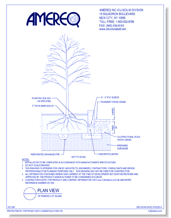 Limited Soil Volume Planter w/ Breakout into CU-Structural Soil® Plaza Area