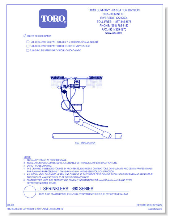 690 Series, Full/Part-Circle, 2-Speed, Electric Valve-in-Head