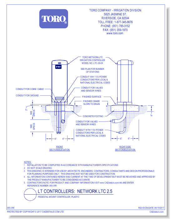 Network LTC 2.5, Pedestal Mount, Plastic