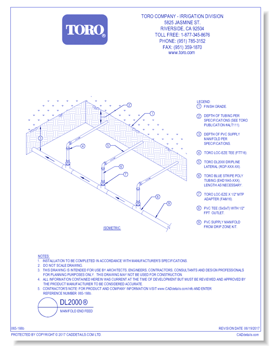 DL2000®  Manifold End Feed