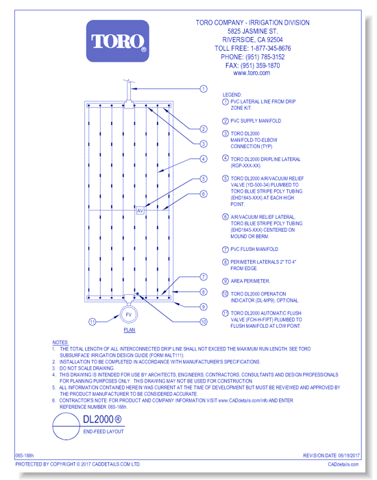 DL2000®  End-Feed Layout
