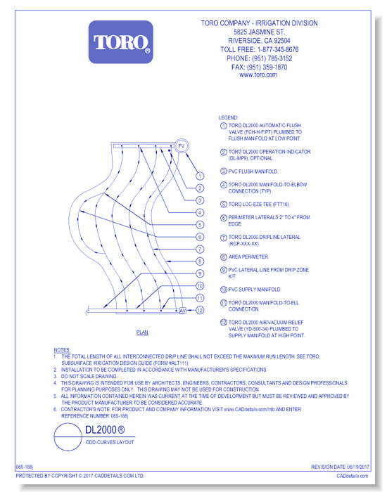DL2000®  Odd-Curves Layout