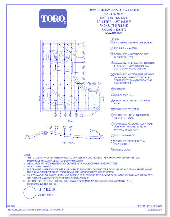 DL2000®  Mound Layout