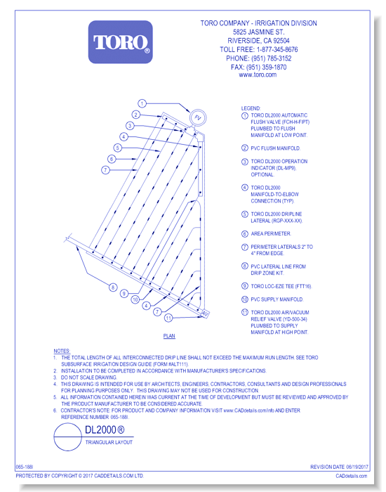 DL2000®  Triangular Layout
