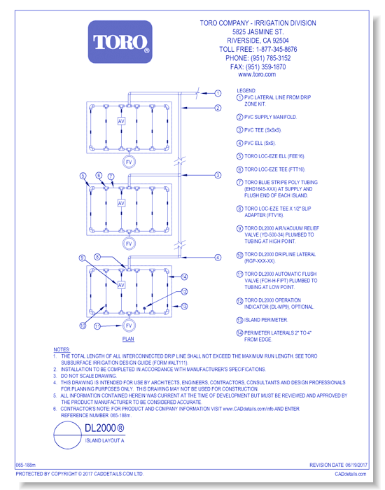 DL2000®  Island Layout A