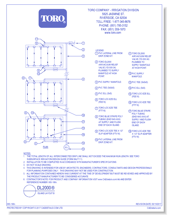 DL2000®  Island Layout B