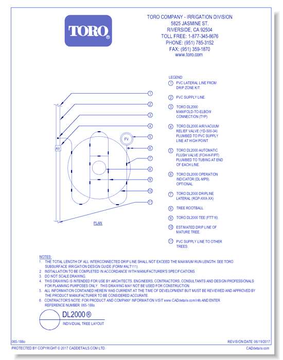 DL2000®  Individual Tree Layout