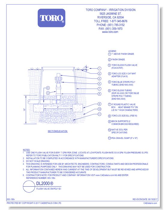 DL2000®  Flush Valve on Poly-Ell