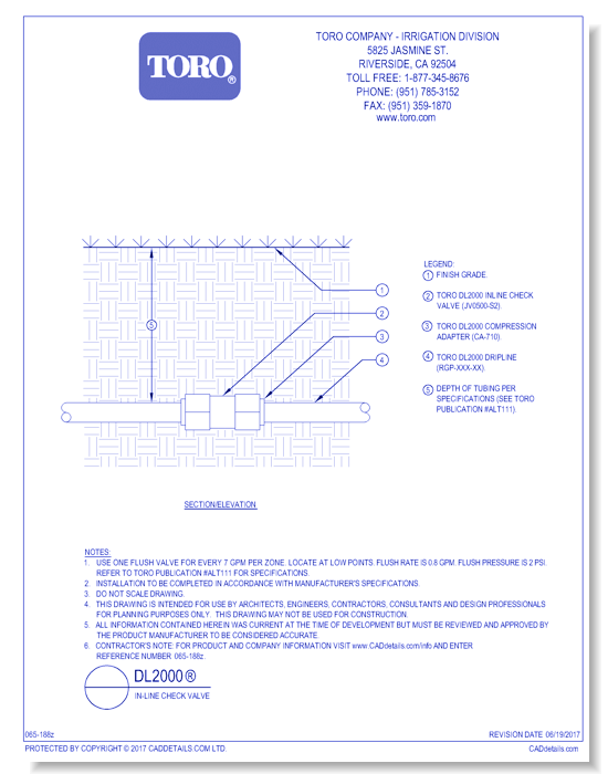 DL2000®  In-Line Check Valve