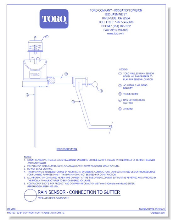 Rain Sensor - Connection to Gutter