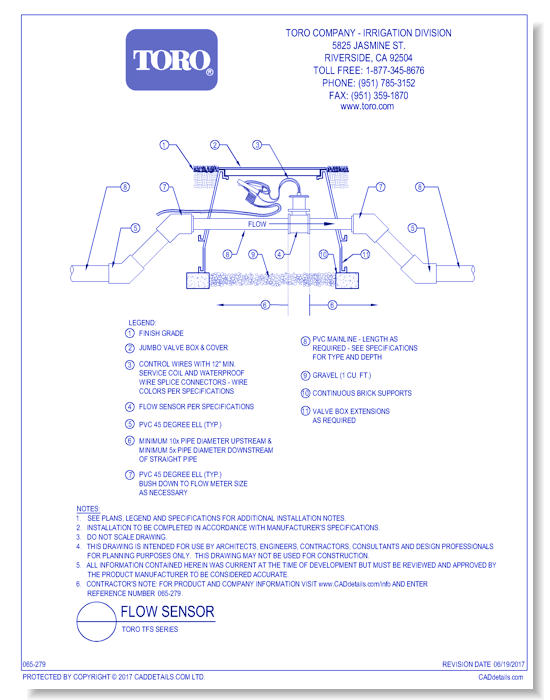 Flow Sensor - Toro TFS Series