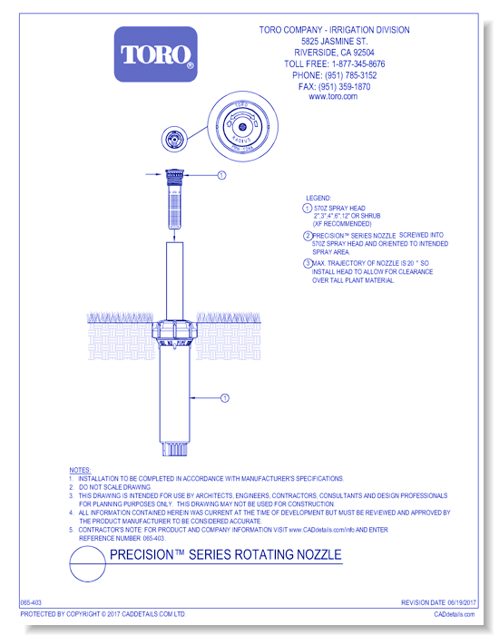 Precision™ Series Rotating Nozzle