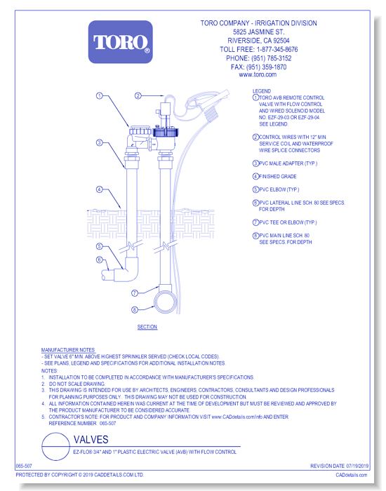 EZ-Flo® 3/4" and 1" Plastic Electric Valve (AVB) With Flow Control