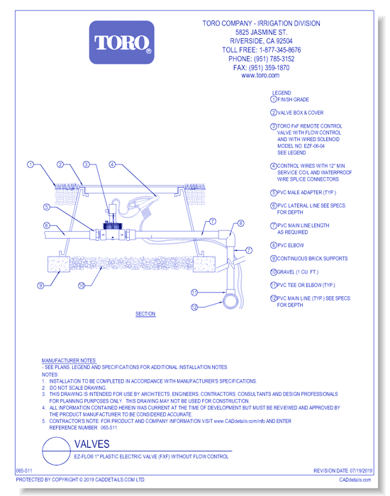 EZ-Flo® 1" Plastic Electric Valve (FXF) Without Flow Control