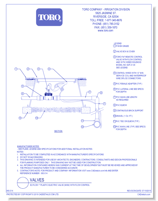 EZ-Flo® 1" Plastic Electric Valve (MxM) With Flow Control
