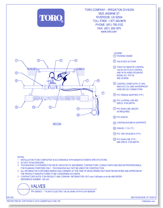 TPV Series - 1" Plastic Electric Valve (MxM) With Flow Sensor