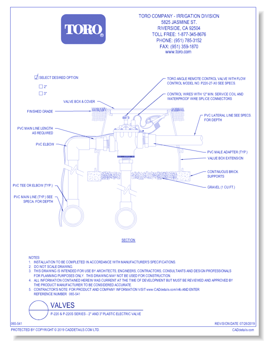 P-220 & P-220S Series - 2" and 3" Plastic Electric Valve
