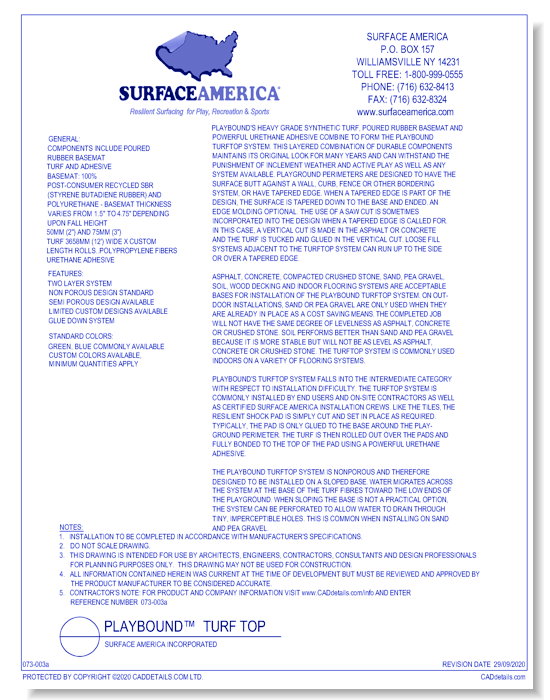 PlayBound™ TurfTop with Infill System - General Info.