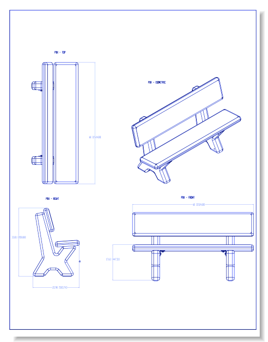 PB-X Concrete Benches