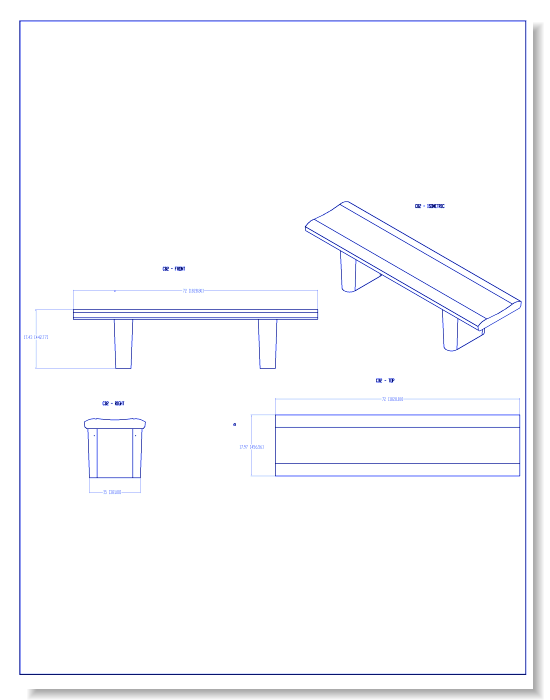 CB2 Concrete Bench