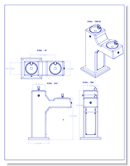 DFH-Dual Dual Drinking Fountain
