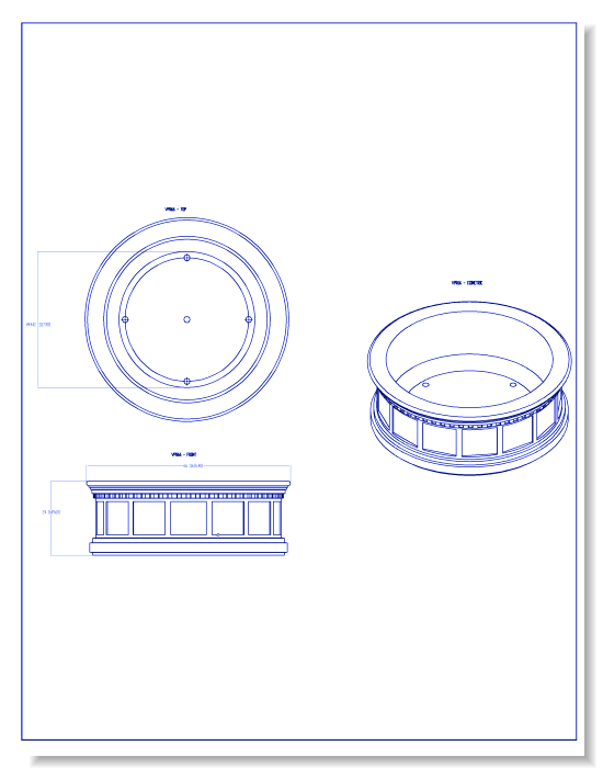 VPR66 Victorian Round Planter