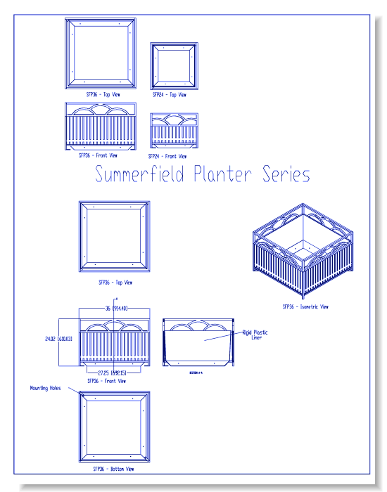 Summerfield Series Steel Planters