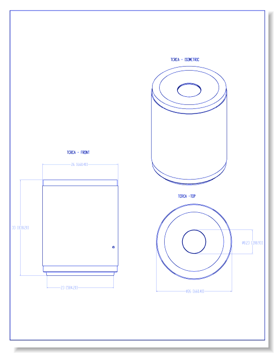 TCRCA Round Waste Receptacle