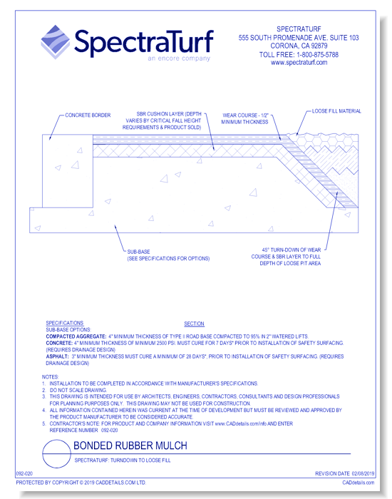 SpectraTurf: Turndown to Loose Fill
