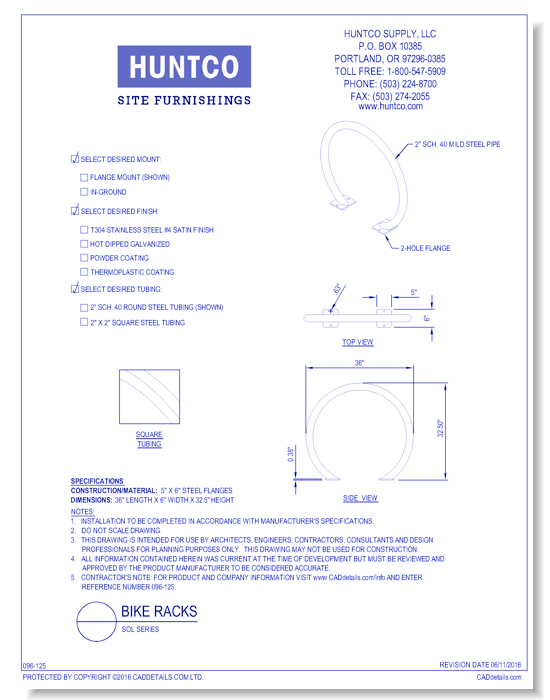 Bike Racks: Sol Series