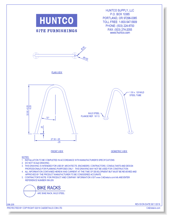 Bike Racks: Arc Bike Rack