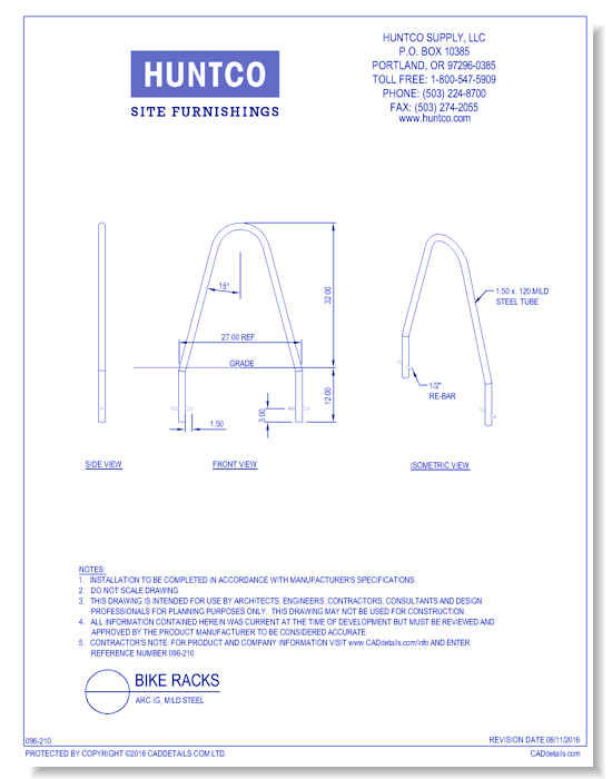 Bike Racks: Arc IG