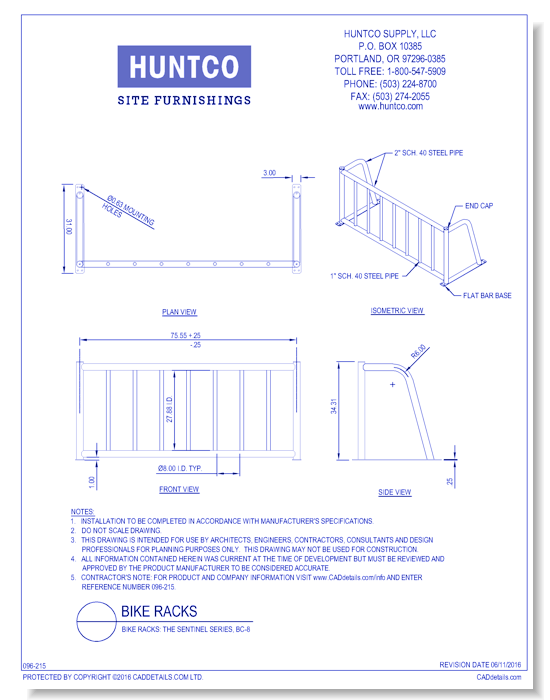 Bike Racks: The Sentinel Series, BC-8