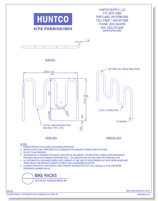 Bike Racks: Rambler Series, BR7
