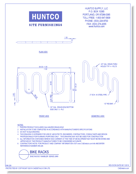 Bike Racks: Rambler Series, BR9
