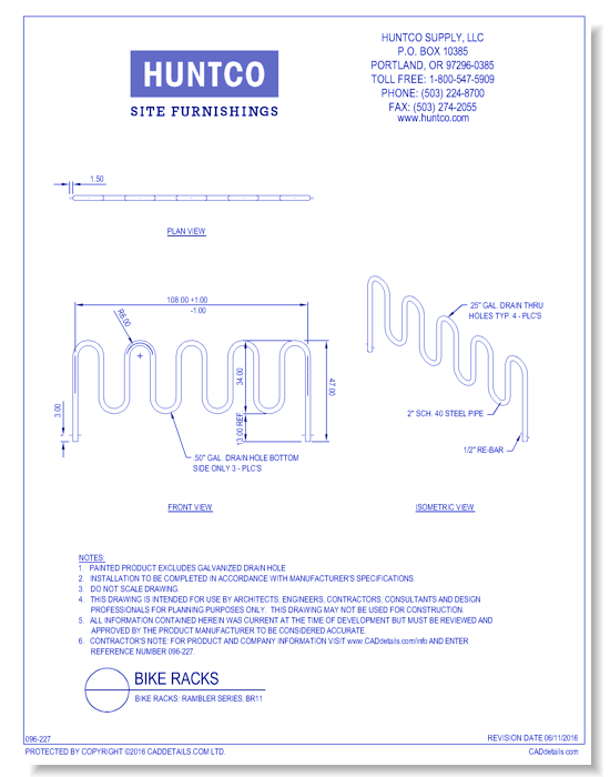 Bike Racks: Rambler Series, BR11